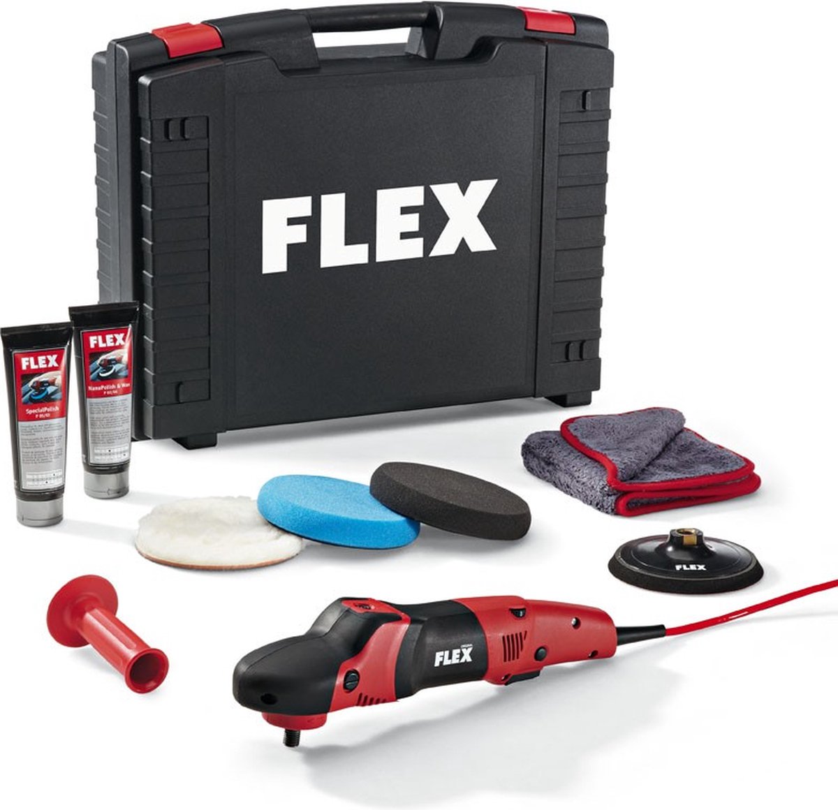 Flex PE 14-2 150 Set Polijstmachine Set In L-Box - 1400W - 150mm– Variabel