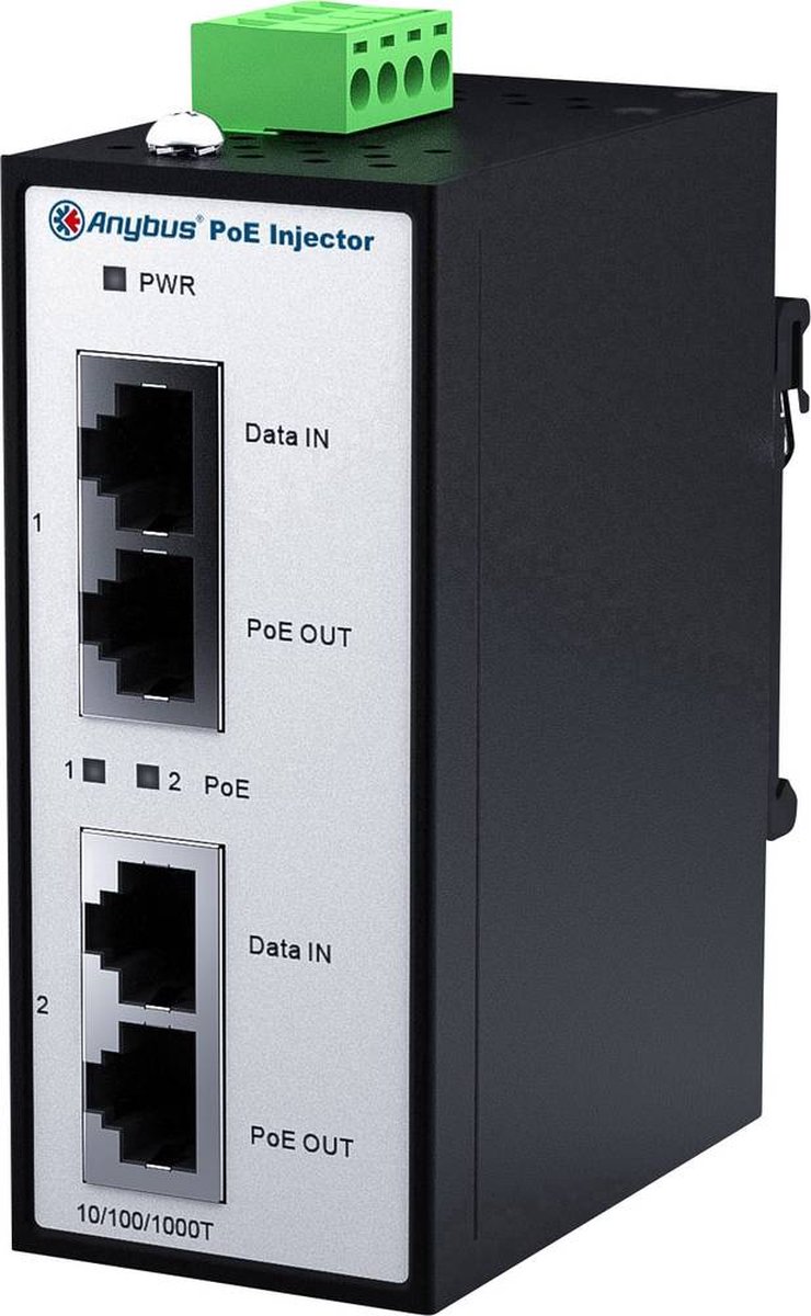 Anybus AWB4006 AWB4006 PoE injector RJ-45 12 V/DC, 24 V/DC, 36 V/DC, 48 V/DC, 57 V/DC 1 stuk(s)