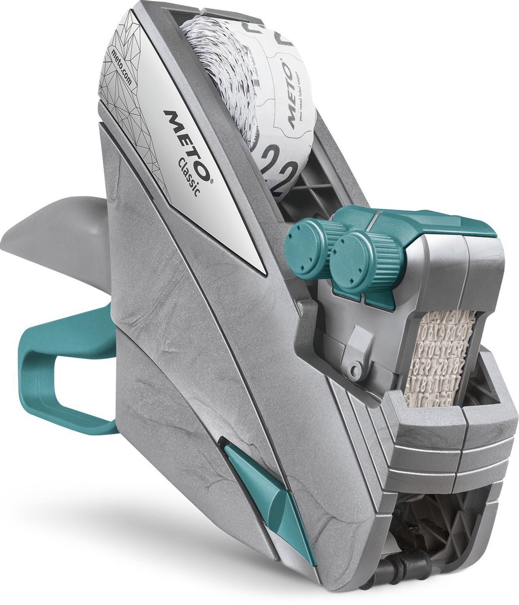 METO Prijsapparaat Classic M Aantal drukregels: 2 Grijs