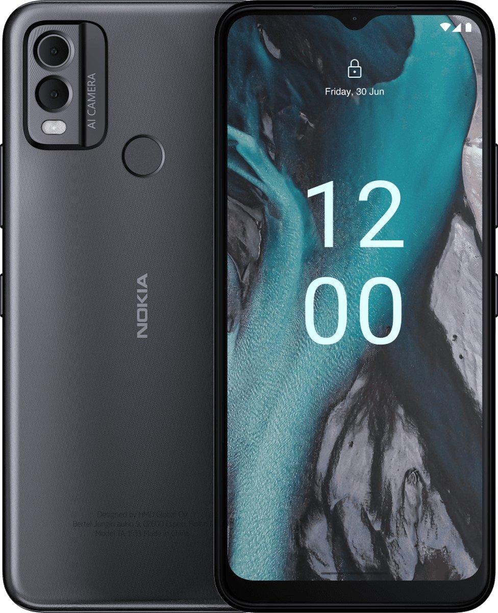 Nokia C22 Smartphone 64 GB 16.6 cm (6.52 inch) Zwart Android 13 Hybrid-SIM