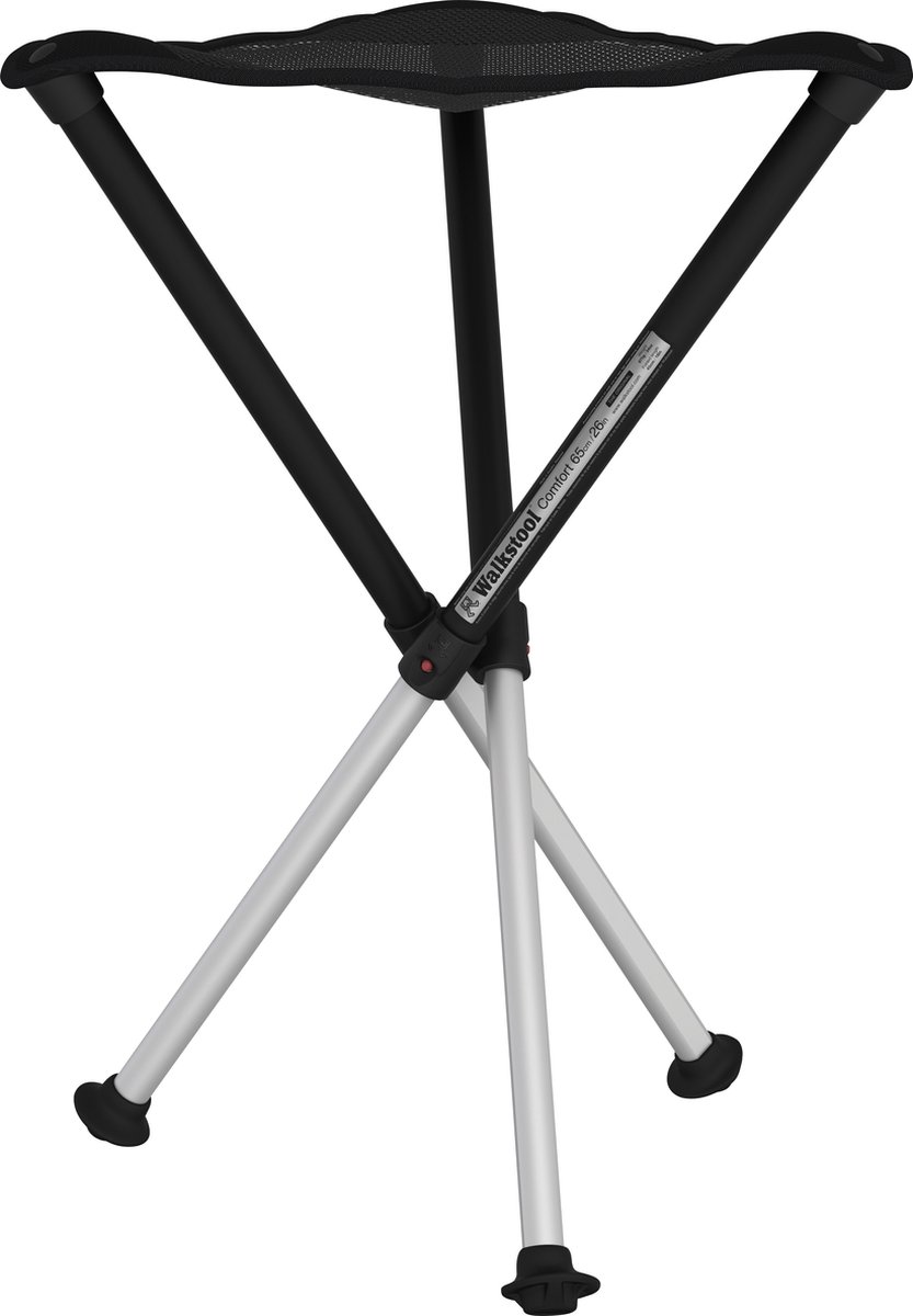 Walkstool Comfort XXL Klapkrukje Zwart, Zilver ComfortXXL Belastbaarheid (gewicht) (max.) 250 kg