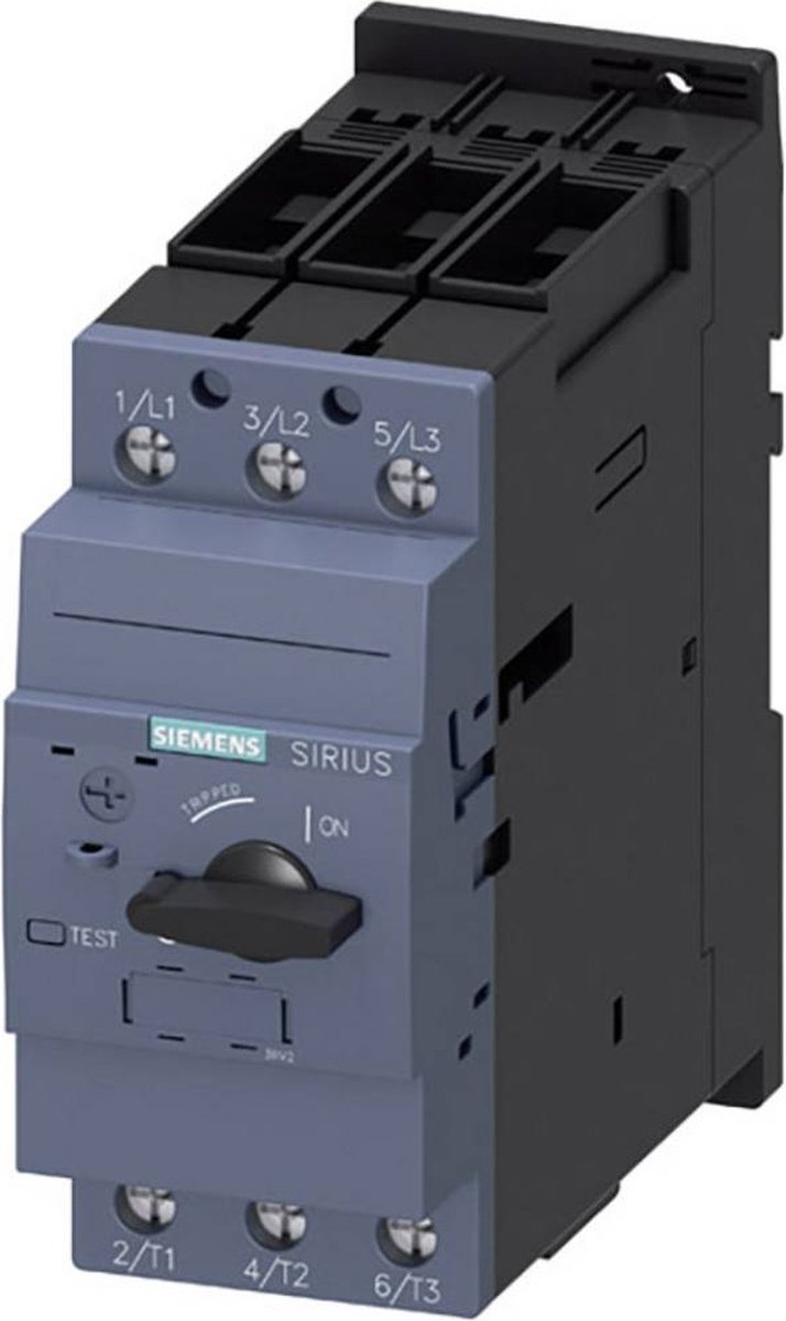 Siemens 3RV2031-4JA10 Vermogensschakelaar 1 stuk(s) Instelbereik (stroomsterkte): 54 - 65 A Schakelspanning (max.): 690 V/AC (b x h x d) 55 x 140 x 149 mm