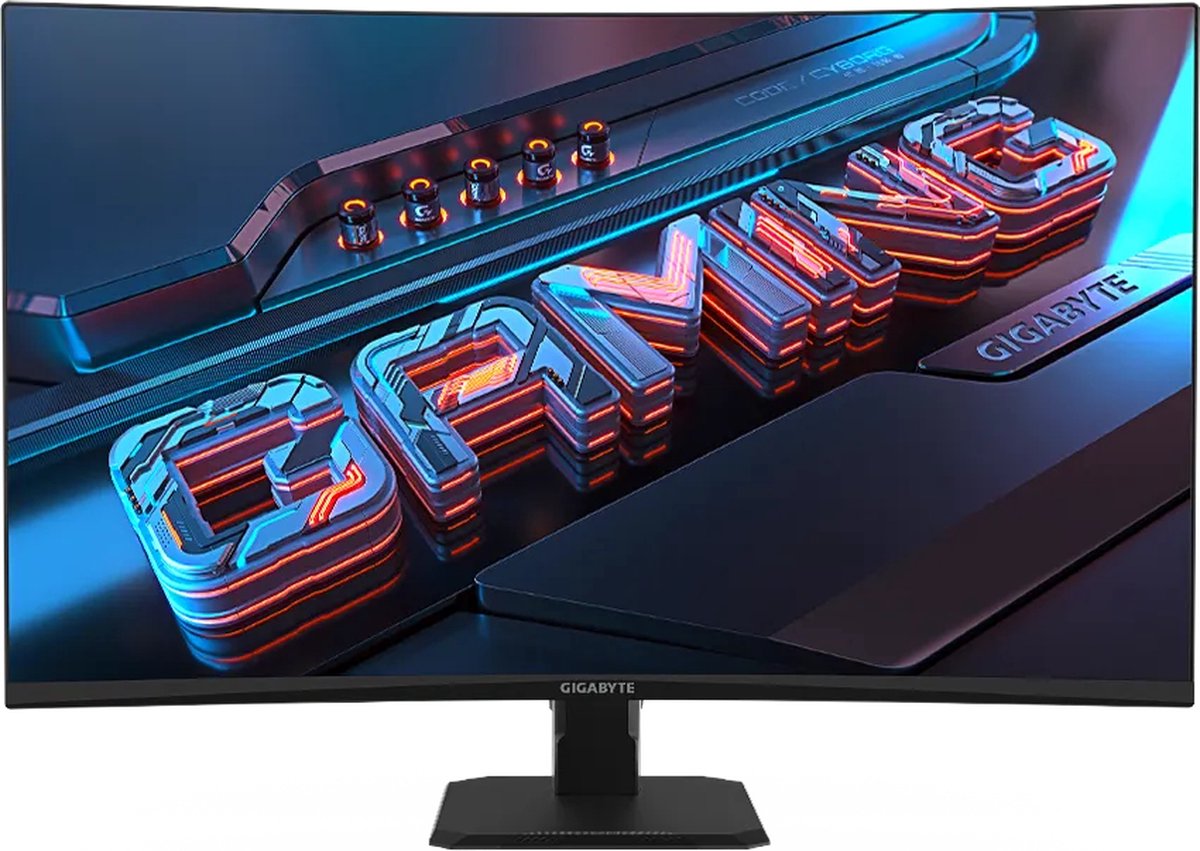 Gigabyte GS32QC Gaming monitor Energielabel F (A - G) 81.3 cm (32 inch) 16:9 1 ms HDMI, DisplayPort, Hoofdtelefoonaansluiting VA LCD