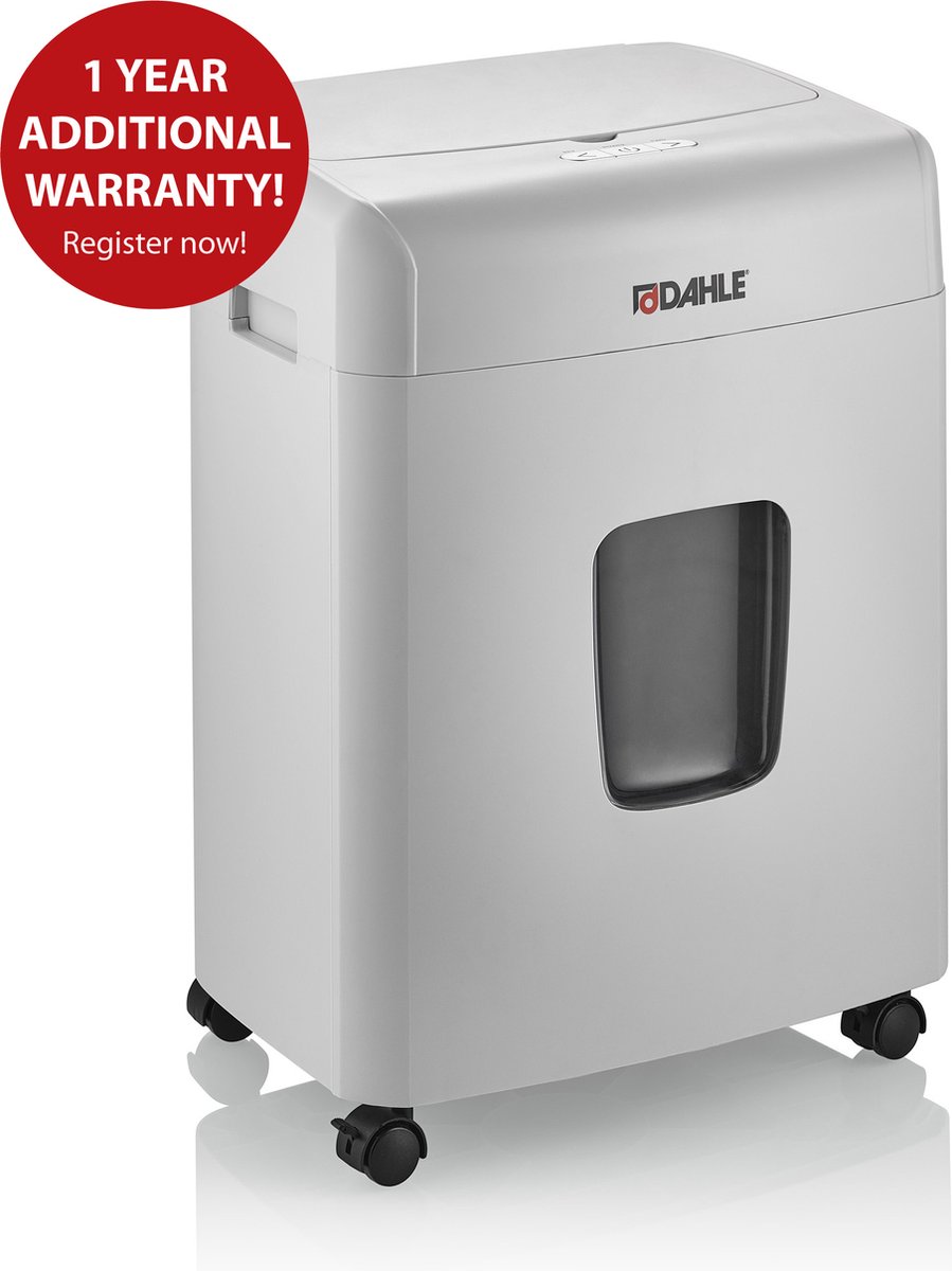 Dahle ShredMATIC 90 Papierversnipperaar 90 vellen Cross cut 4 x 12 mm P-4 23 l Ook geschikt voor Nietjes, Creditcards, Paperclips