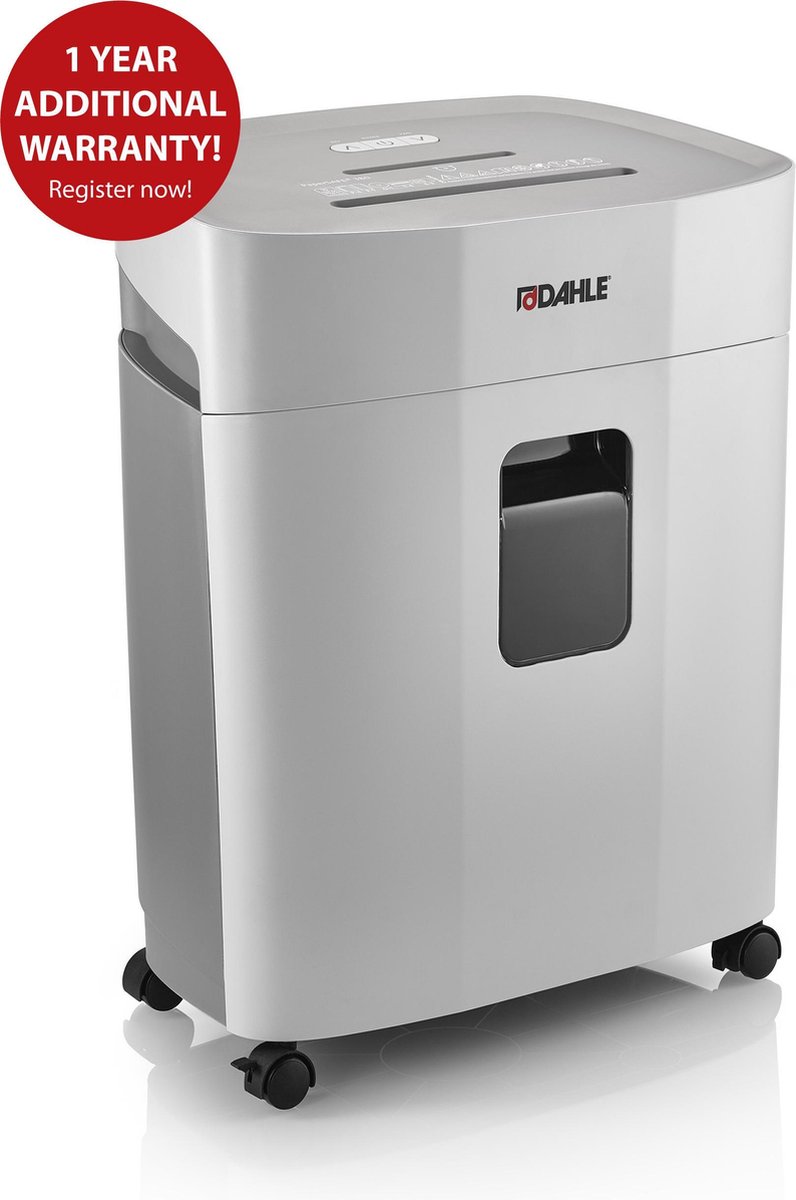 Dahle PS 380 Papierversnipperaar 15 vellen Cross cut 4 x 12 mm P-4 25 l Ook geschikt voor Nietjes, Creditcards, Paperclips, CDs, DVDs