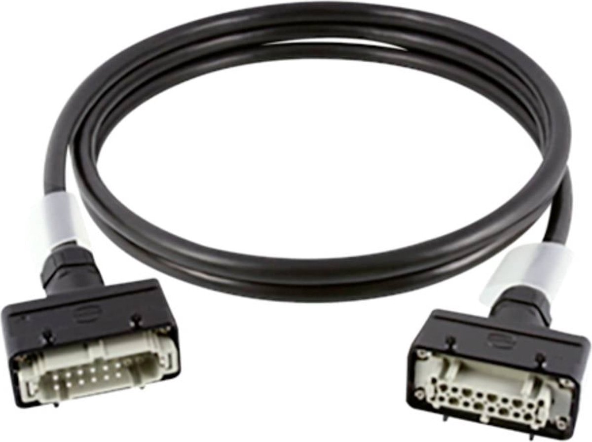 Contrik CKPE50-AHAH-M100 Multicore kabel Harting E16 Zwart