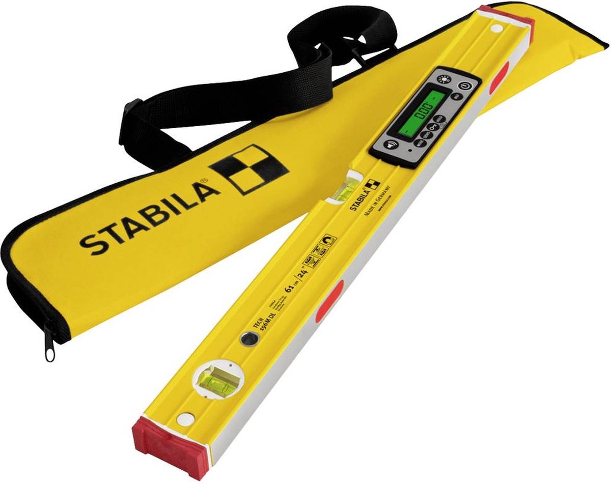 Stabila TECH 196M DL 19823 Digitale waterpas Incl. magneet, Incl. anti-slip, Incl. tas 61 cm 0.5 mm/m
