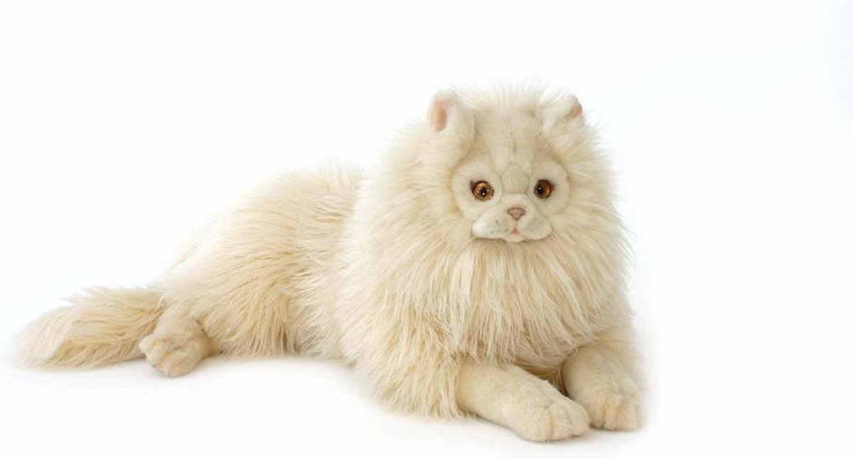 Hansa pluche perzische kat knuffel beige 70 cm -