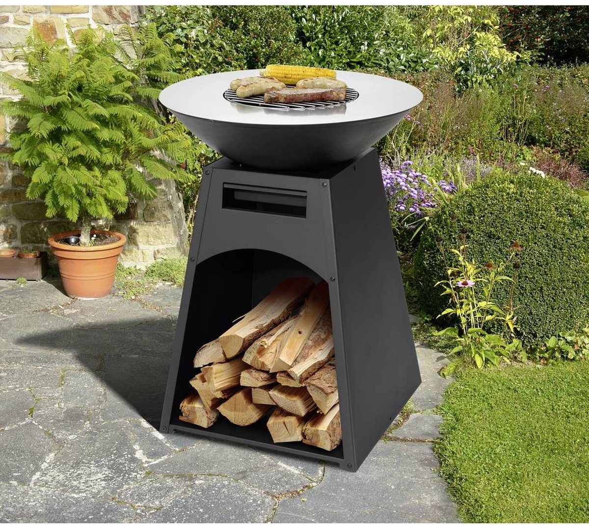 tepro Garten Waco Staande barbecue Houtskool Grilloppervlak (diameter)=600 mm Zwart