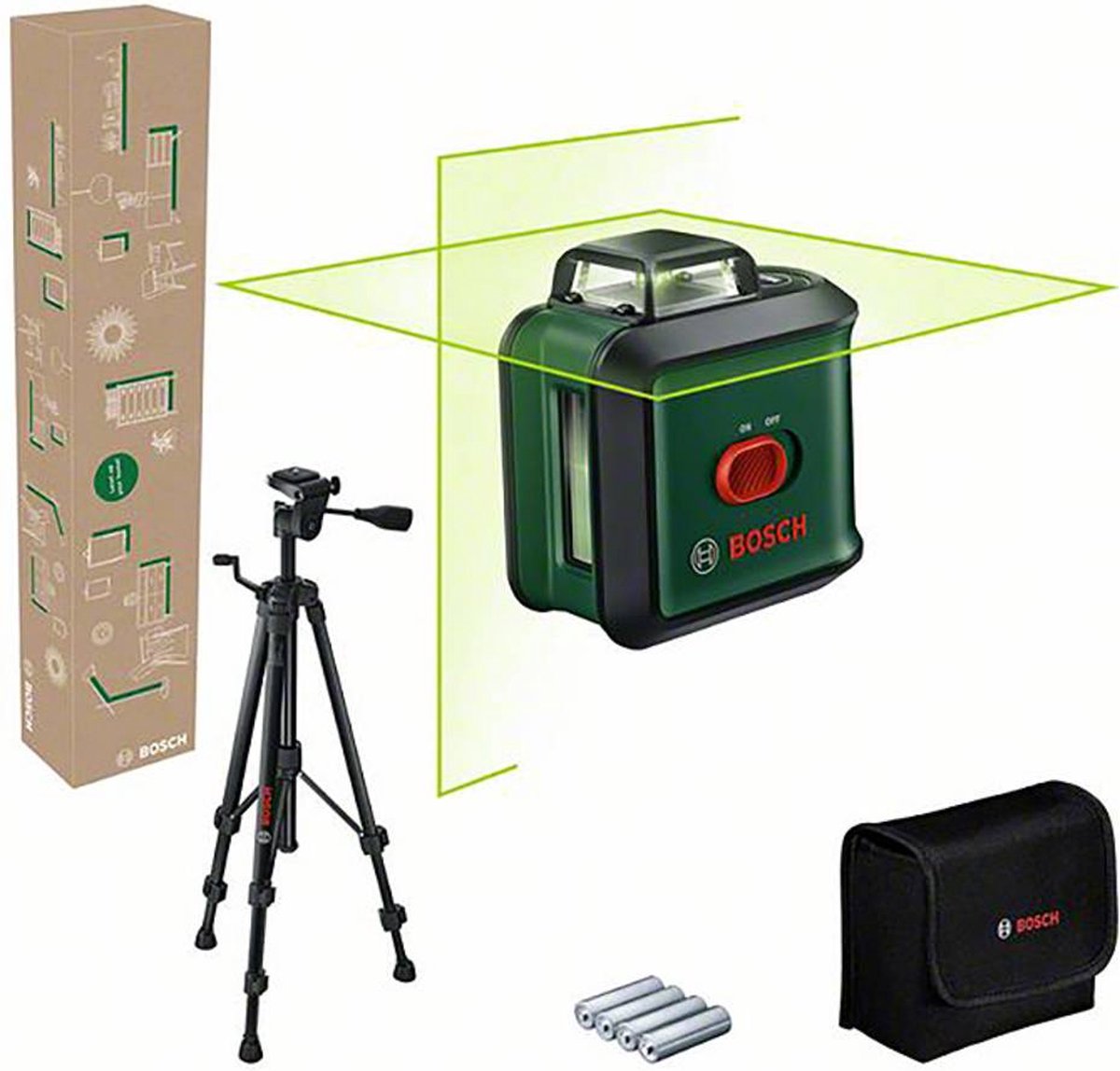 Bosch Home and Garden UniversalLevel 360 Set Kruislijnlaser Reikwijdte (max.): 12 m