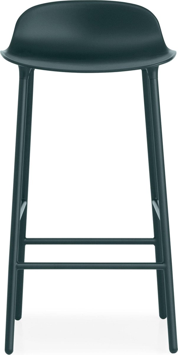 Normann Copenhagen Form Barstool Barkruk 75 Cm Met Stalen Onderstel Groen