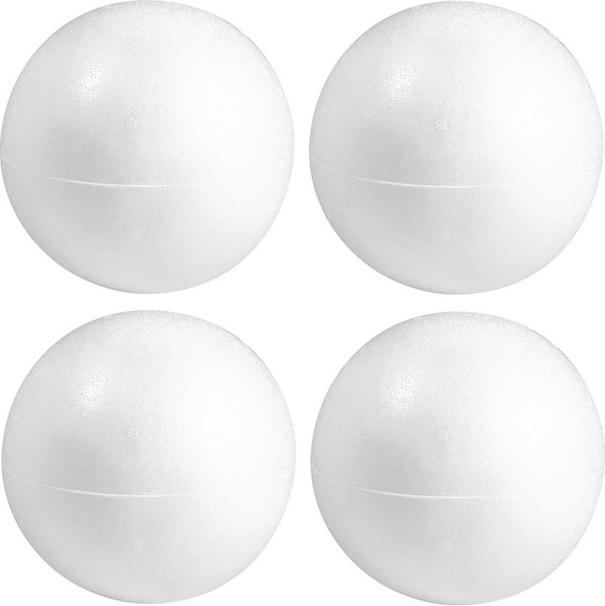 5x Stuks hobby/DIY holle piepschuim bal/bol 50 cm 2 halve schalen -