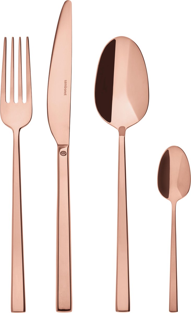 Sambonet Bestekset Rock - Koper - 24 delig / 6 personen