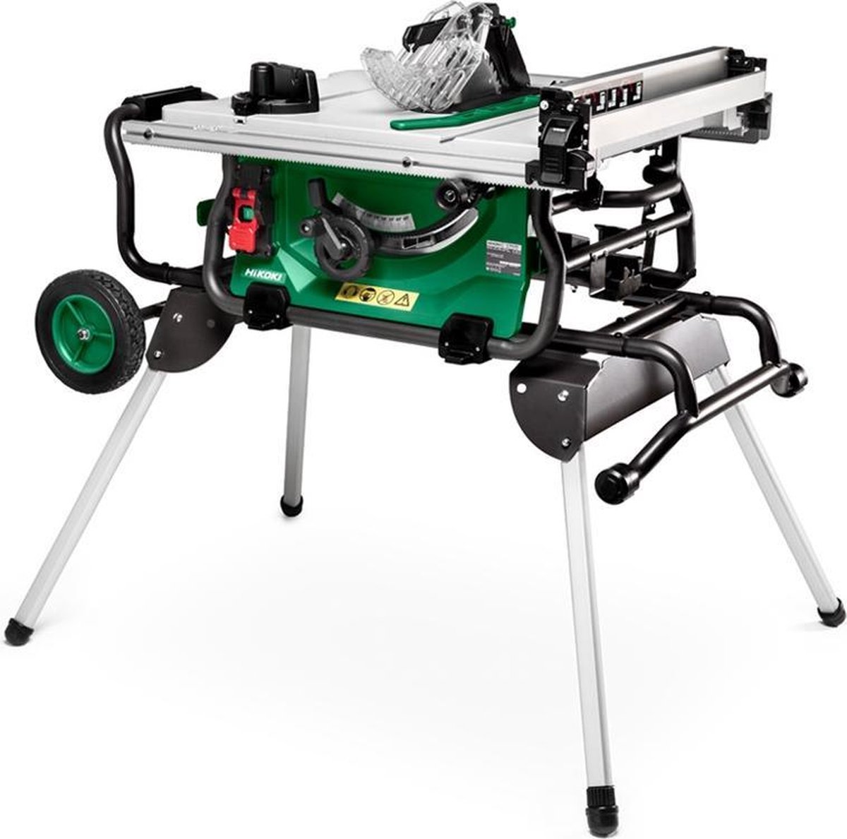 HiKOKI C10RJWAZ Zaagtafel Op Uitklapbaar Onderstel - 1500W - 254mm