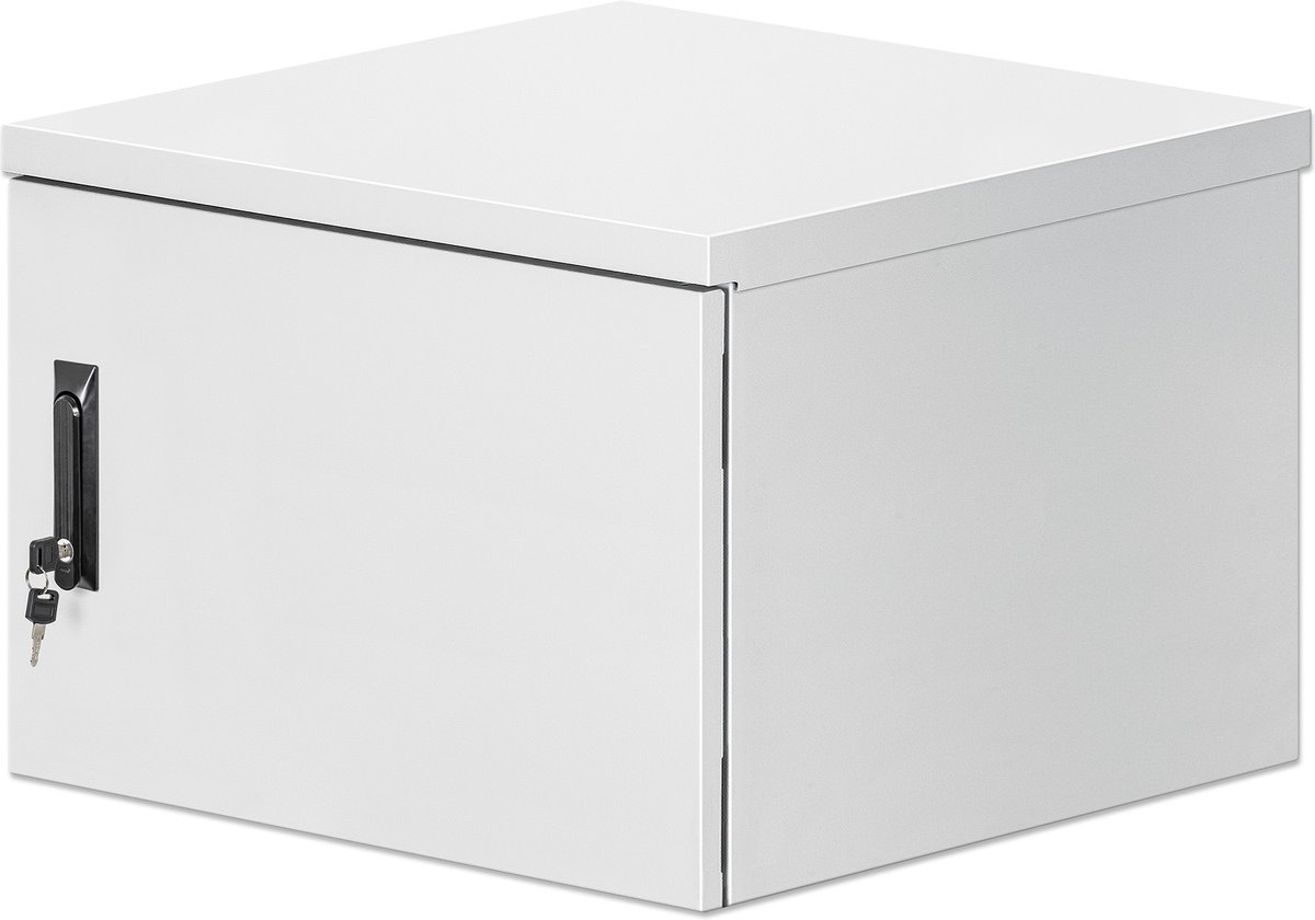 Intellinet IP55 19 Wandverteiler mit integrierten Lüftern 9 HE 600 mm tief grau RAL7035 19inch-industriële behuizing (b x h x d) 615 x 500 x 600 mm 9 HE Grijs