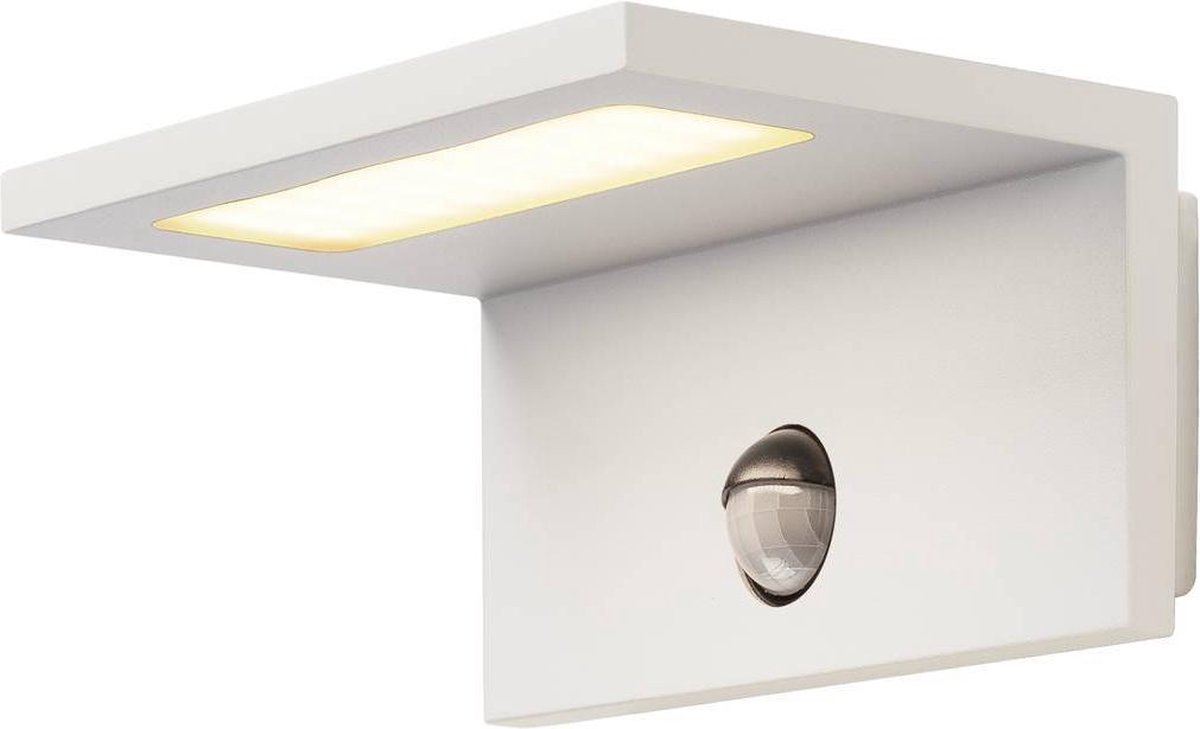 SLV ANGOLUX SENSOR 1001970 LED-buitenlamp met bewegingsmelder (wand) LED vast ingebouwd 9.8 W Wit