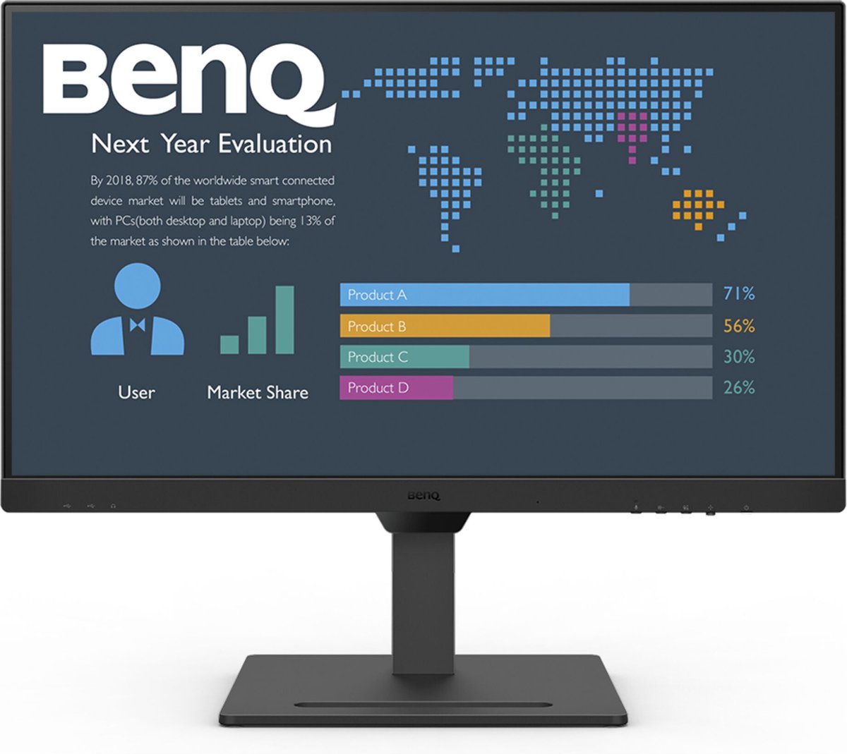 BenQ BL2790QT LED-monitor Energielabel F (A - G) 68.6 cm (27 inch) 2560 x 1440 Pixel 16:9 5 ms DisplayPort IPS LED