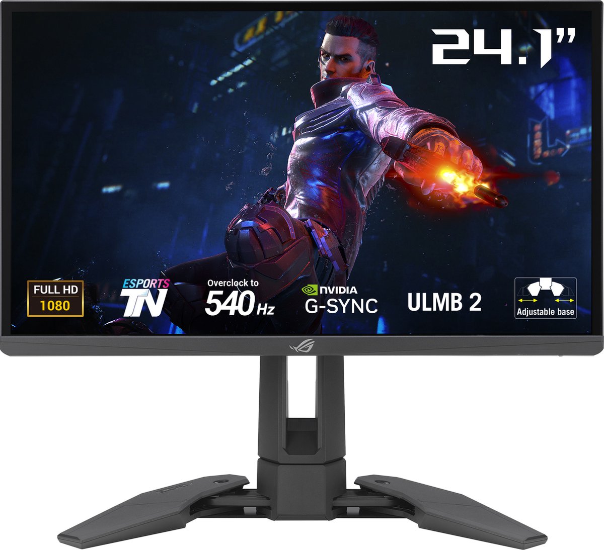 Asus ROG Swift PG248QP Gaming monitor Energielabel E (A - G) 61.2 cm (24.1 inch) 1920 x 1080 Pixel 16:9 0.2 ms DisplayPort, HDMI, Hoofdtelefoon (3.5 mm