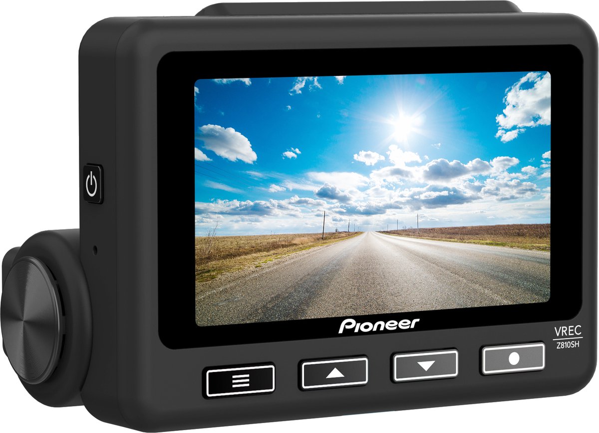Pioneer VREC-Z810SH Dashcam met GPS Kijkhoek horizontaal (max.): 115 ° 12 V Automatische start, Display, WiFi
