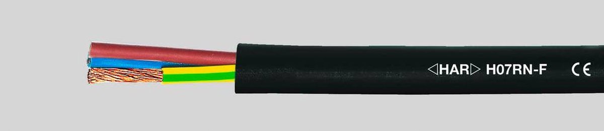 Helukabel 37029 Rubberkabel H07RN-F 3 G 2.50 mm² Zwart 50 m