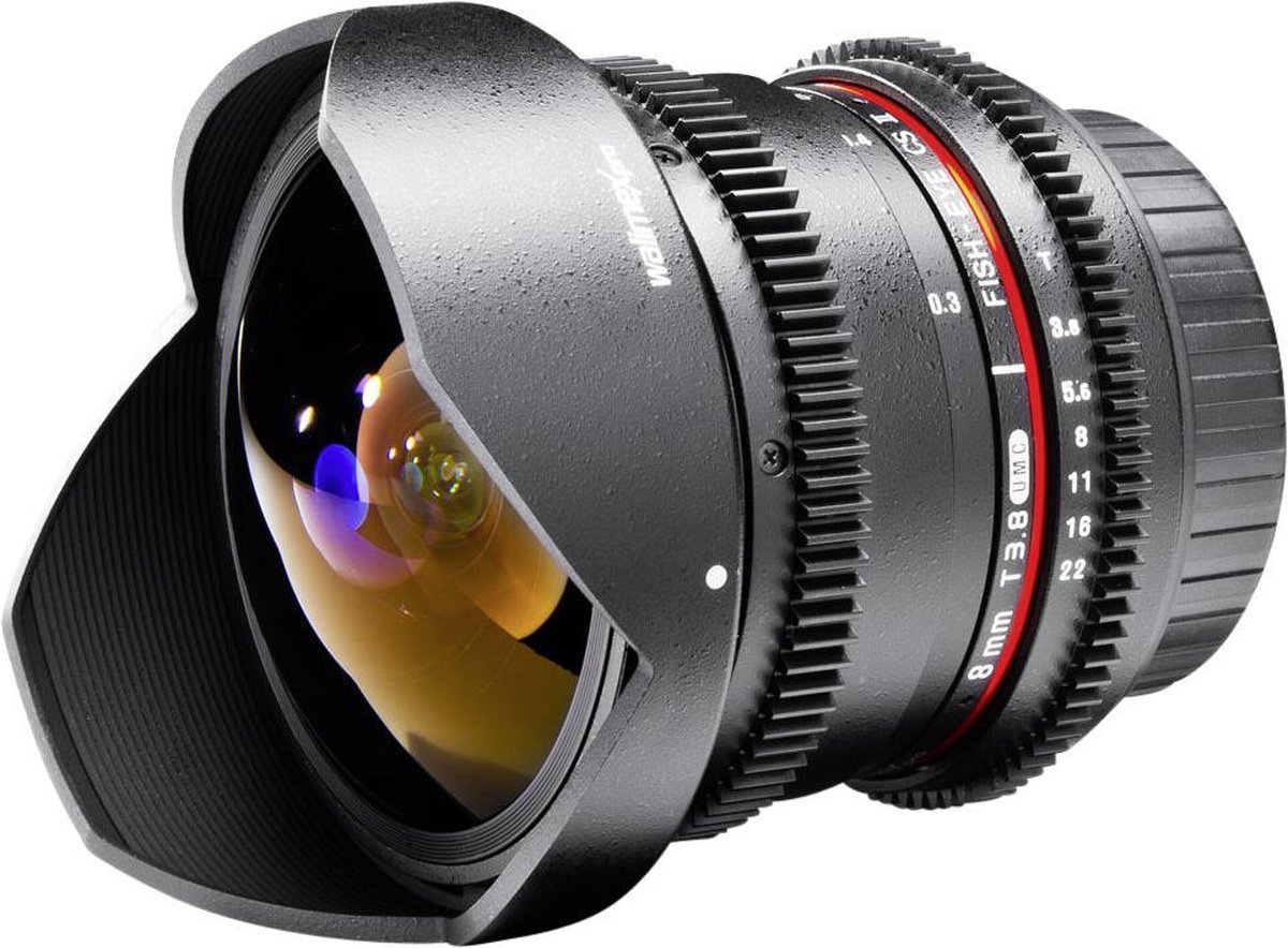 Walimex Pro 8/3,8 Fish-Eye II VDSLR 18709 Fisheye-objectief f/1 - 3.8 8 mm