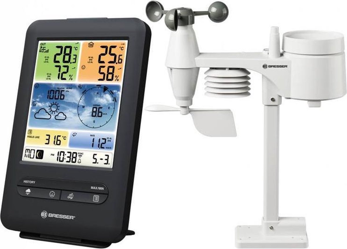 Bresser Pro WIFI 5-in-1 Colour Weather Center V