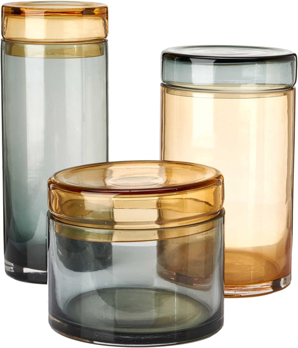 POLSPOTTEN Caps Jars Chic Voorraadpotten Set Van 3