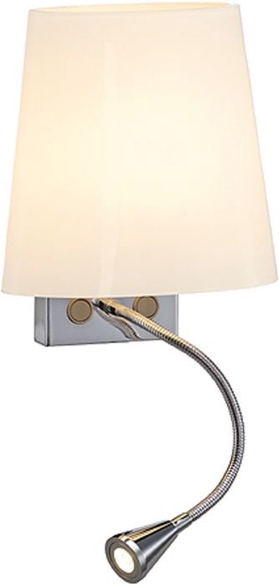 SLV Coupa FlexLed 149452 Wandlamp G9 43 W Halogeen Zilver-grijs, Wit