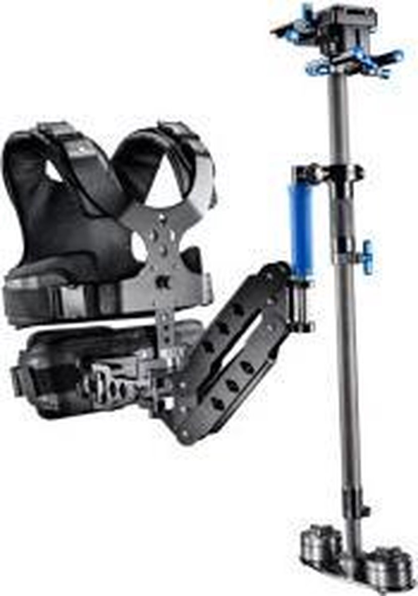 Walimex Pro StabyFlow Director System Set Steadicam Zwart, Blauw Met contragewicht Belastbaar tot 6 kg