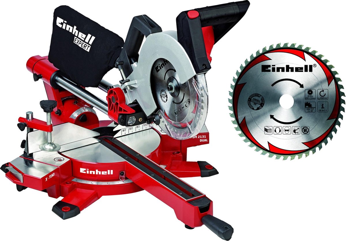 Einhell TE-SM 2131 Dual Trek-, kap- en verstekzaag 1600 W 210 mm 30 mm