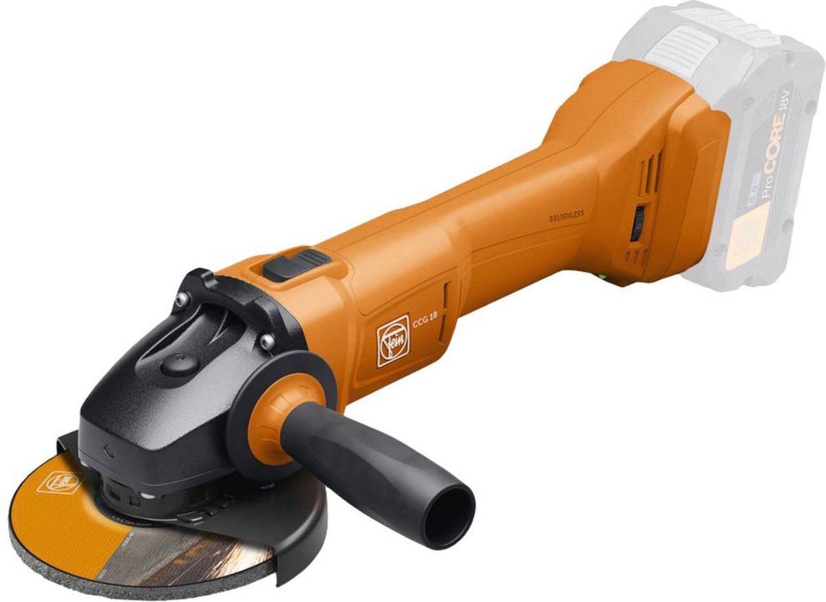 Fein CCG 18-125-10 AS 71220261000 Haakse accuslijper 125 mm Zonder accu 18 V