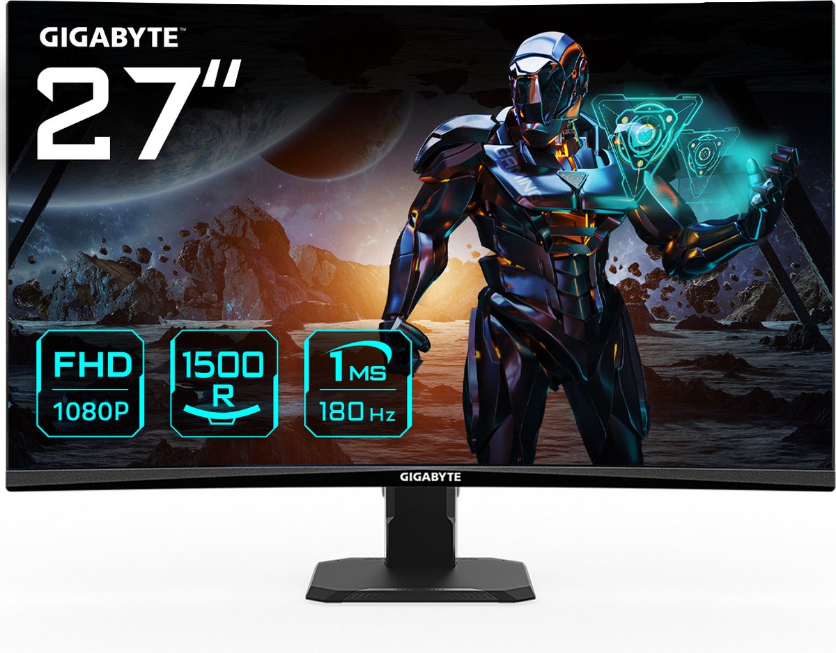 GIGABYTE GS27FC computer monitor 68,6 cm (27") 1920 x 1080 Pixels Full HD LCD Zwart