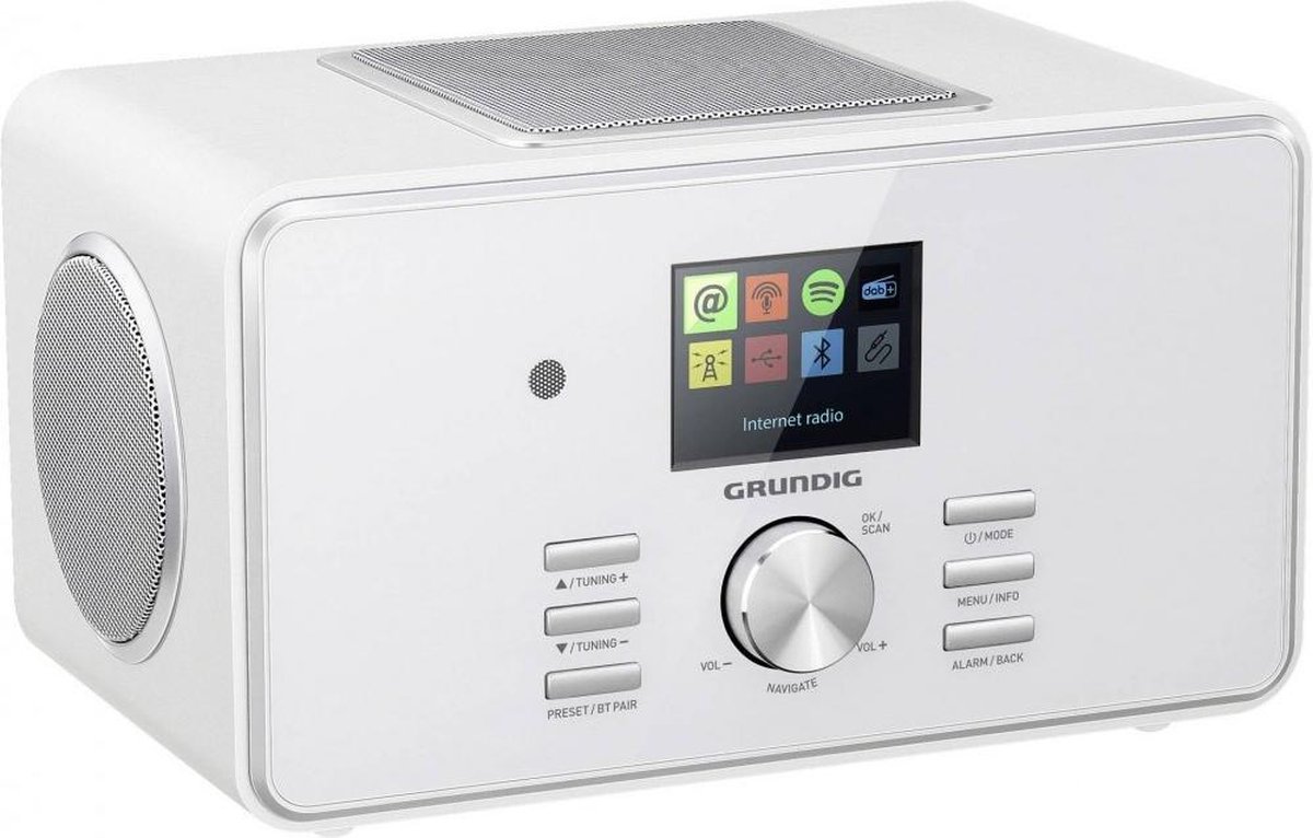 Grundig DTR 6000 X Draagbaar Analoog&digitaal Wit