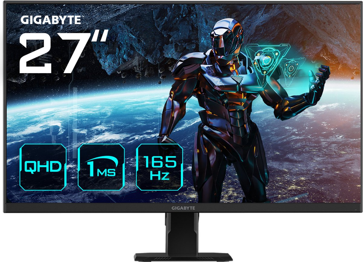 Gigabyte GS27Q computer monitor 68,6 cm (27") 2560 x 1440 Pixels Quad HD LCD Zwart
