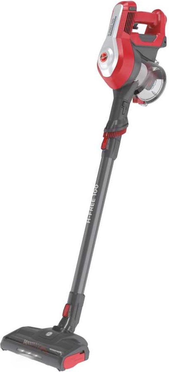 Hoover HF122RH 011 Steelstofzuiger Batterij/Accu Droog Stof/Weefsel Zakloos 0,9 l 170 W Rood, Zilver