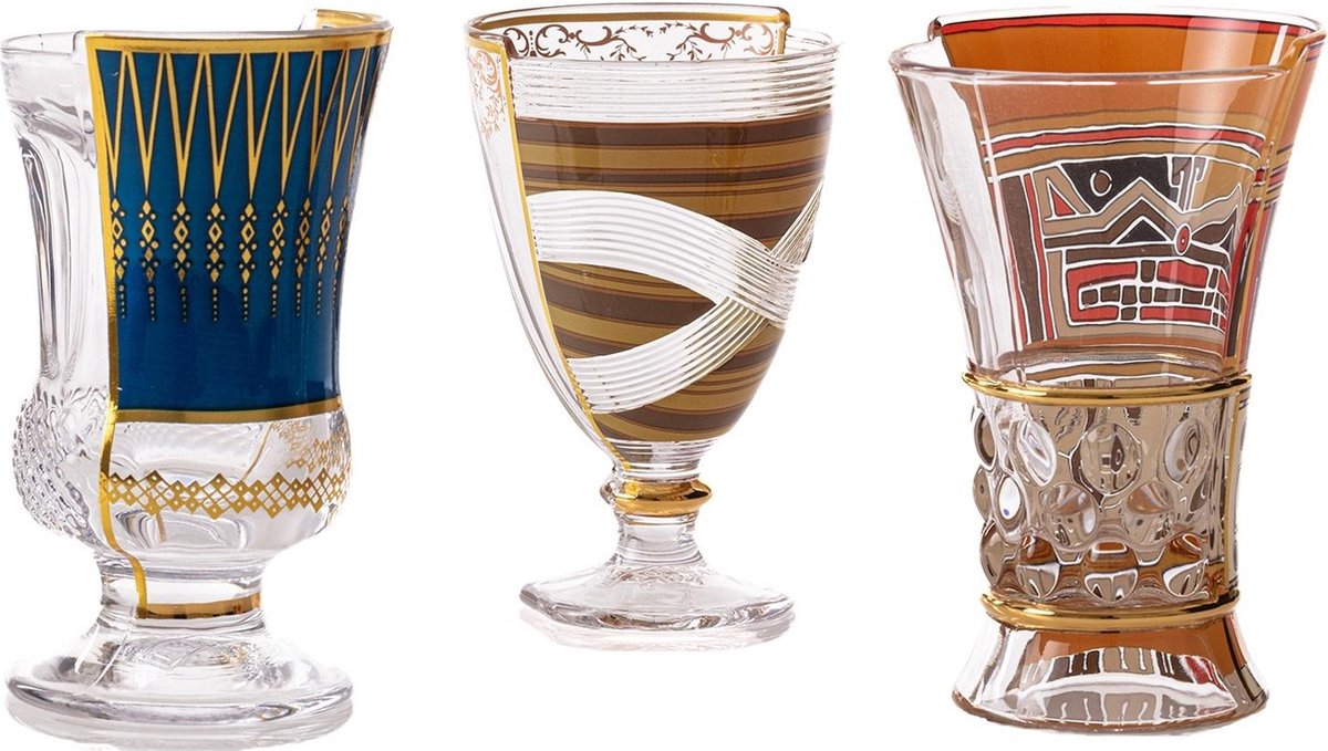 Seletti Hybrid Glas Set Van 3 Pannotia