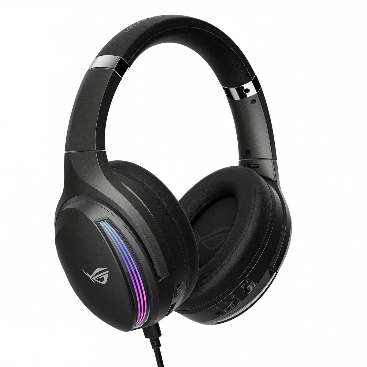 Asus ROG Fusion II 500 Over Ear headset Gamen Kabel 7.1 Surround Zwart Ruisonderdrukking (microfoon), Noise Cancelling Volumeregeling, Microfoon uitschakelbaar