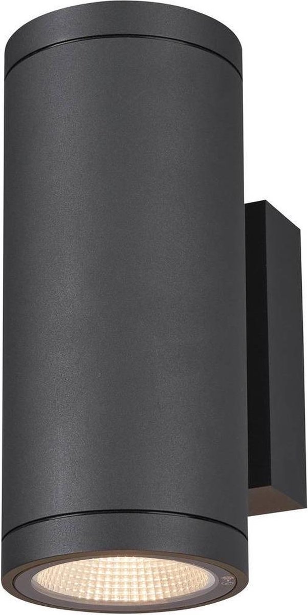 SLV ENOLA ROUND M UP/DOWN 1003425 LED-buitenlamp (wand) LED vast ingebouwd 19 W Antraciet