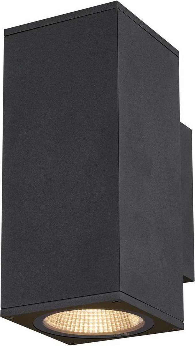 SLV ENOLA SQUARE M UP/DOWN 1003419 LED-buitenlamp (wand) LED vast ingebouwd 19 W Antraciet