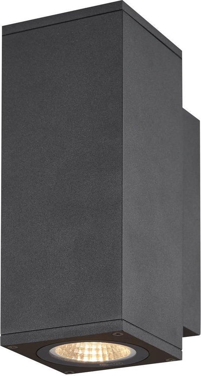 SLV ENOLA SQUARE S UP/DOWN 1003418 LED-buitenlamp (wand) LED vast ingebouwd 7 W Antraciet