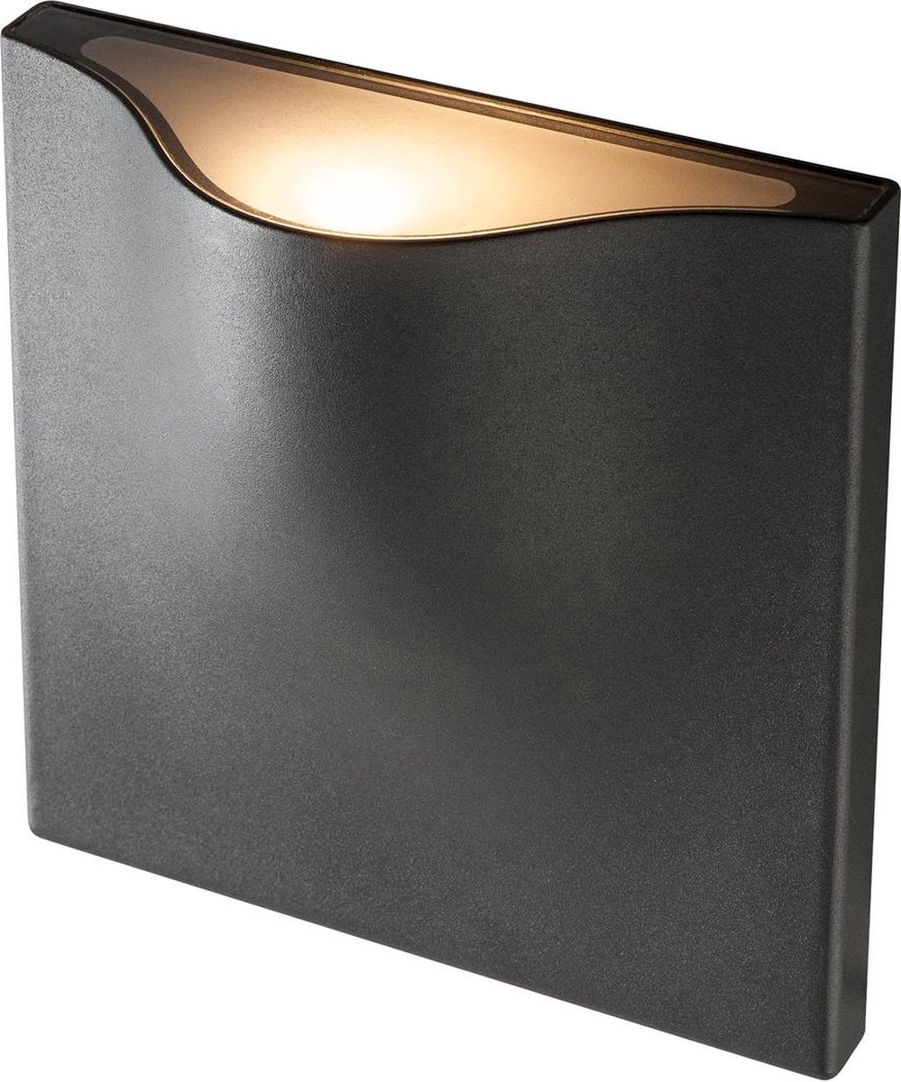 SLV VILUA L 1002504 LED-buitenlamp (wand) LED vast ingebouwd 16 W Antraciet