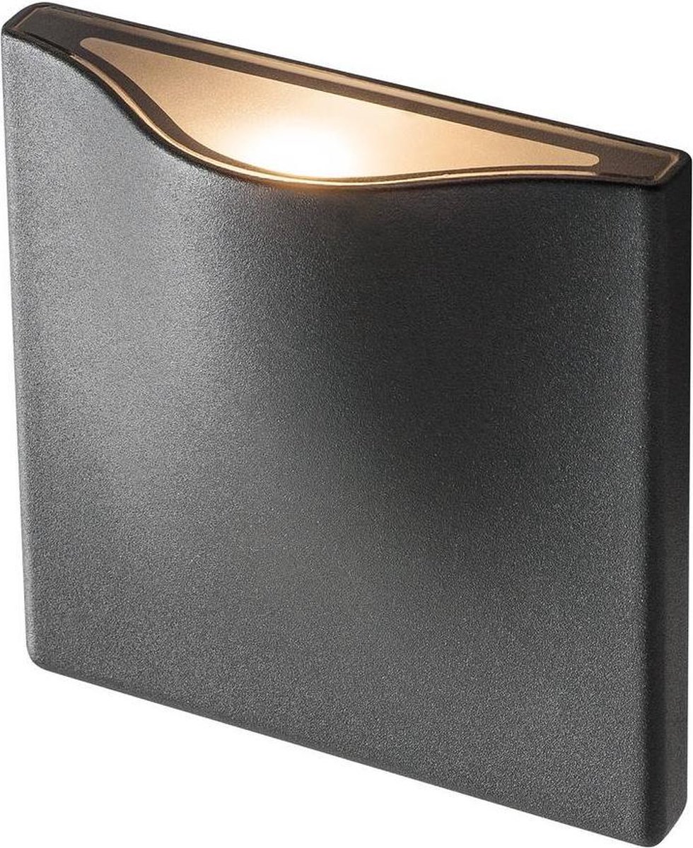 SLV VILUA S 1002503 LED-buitenlamp (wand) LED vast ingebouwd 8.3 W Antraciet