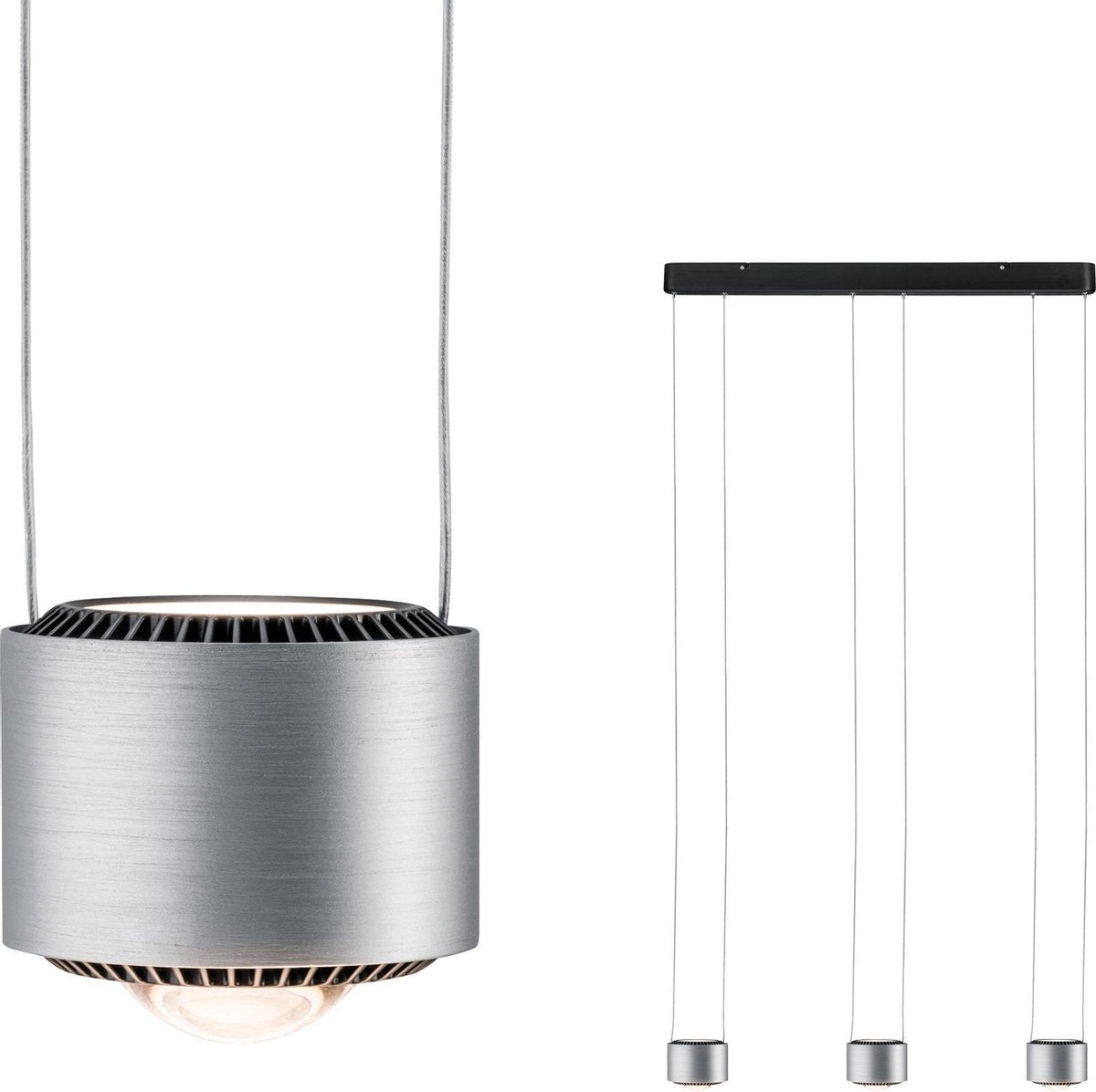 Paulmann Aldan 79720 LED-hanglamp LED 15 W Aluminium, Zwart