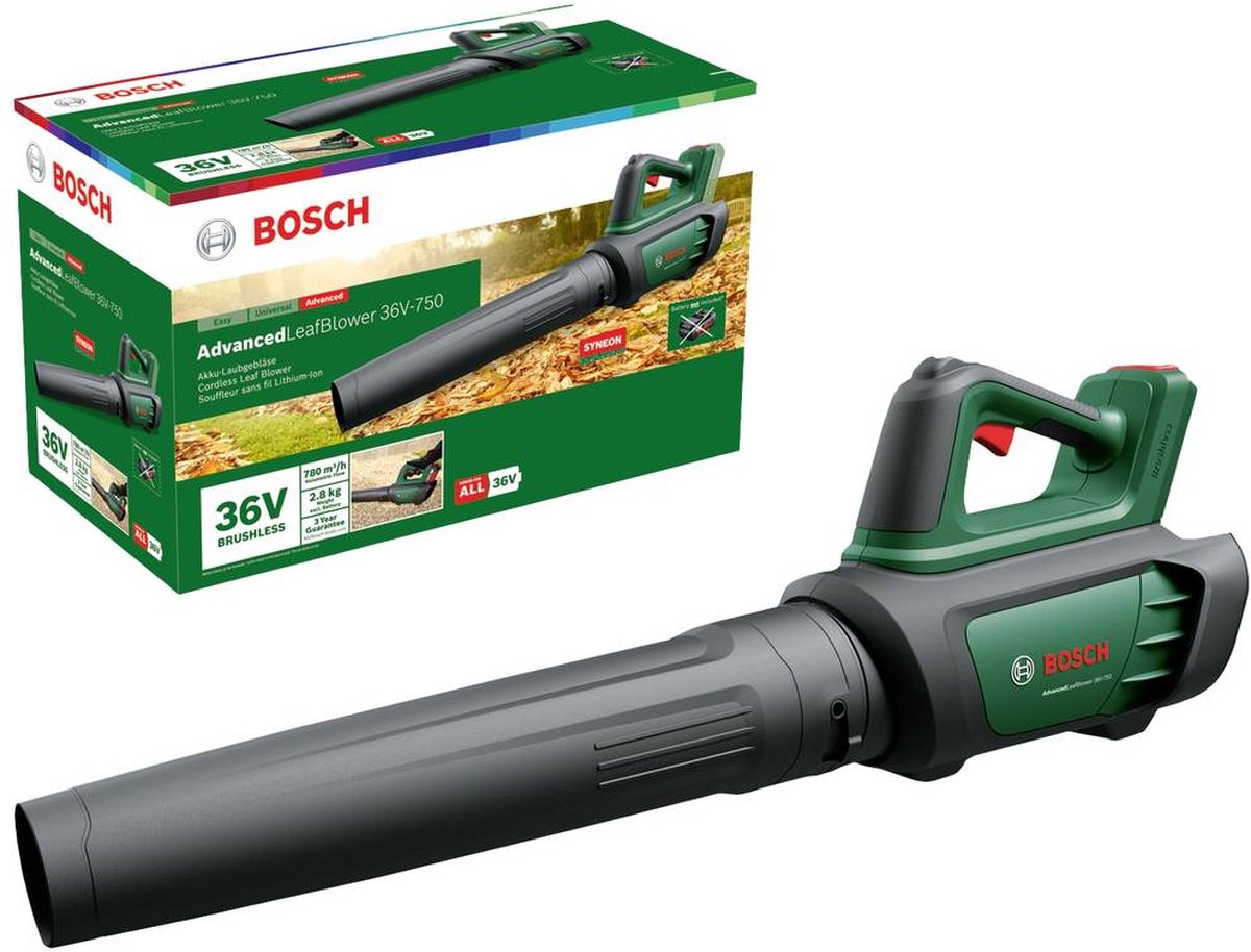 Bosch Home and Garden AdvancedLeafBlower 36V-750 solo Bladblazer Accu Zonder accu 36 V
