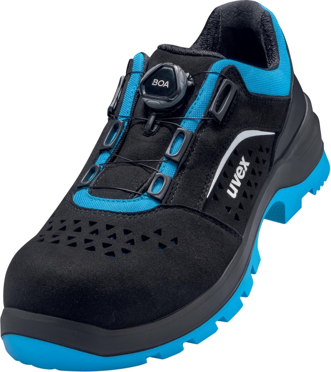 uvex 9558 9558242 Lage veiligheidsschoenen S1P Schoenmaat (EU): 42 Zwart/blauw 1 paar