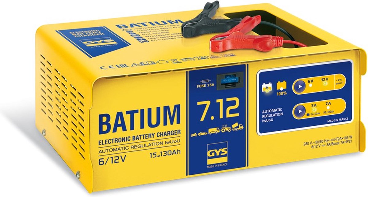 GYS Batium 7.12 024496 Druppellader 6 V, 12 V 7 A