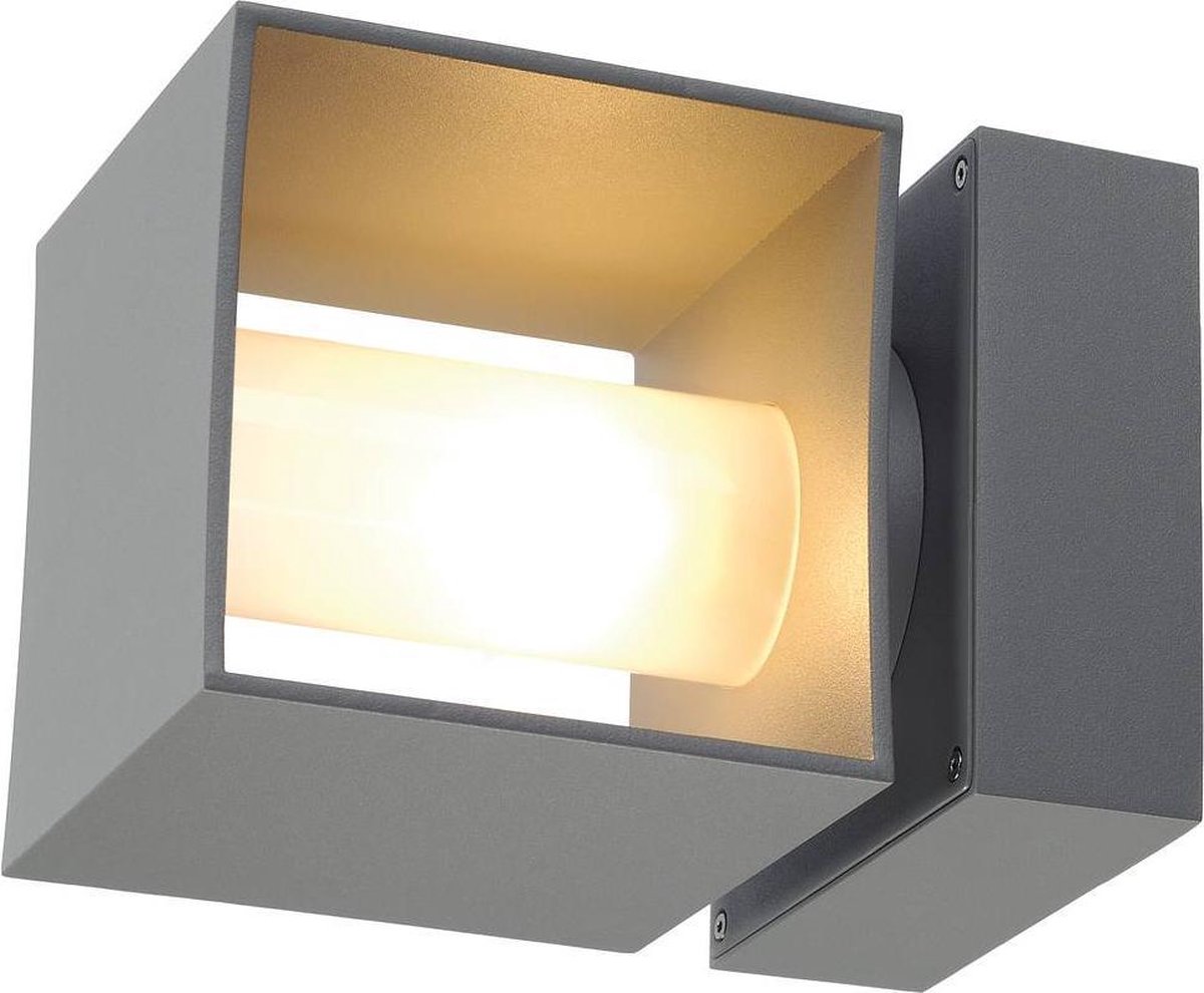 SLV 1000335 LED-buitenlamp (wand) G9 Zilver-grijs