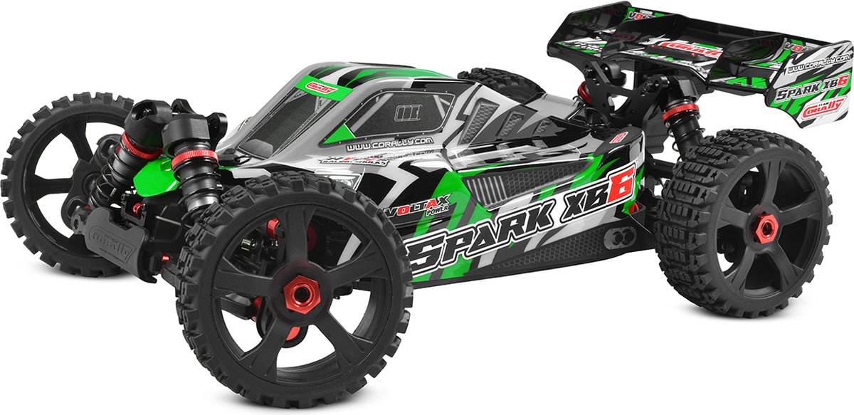 Team Corally Spark XB-6 RTR - Groen