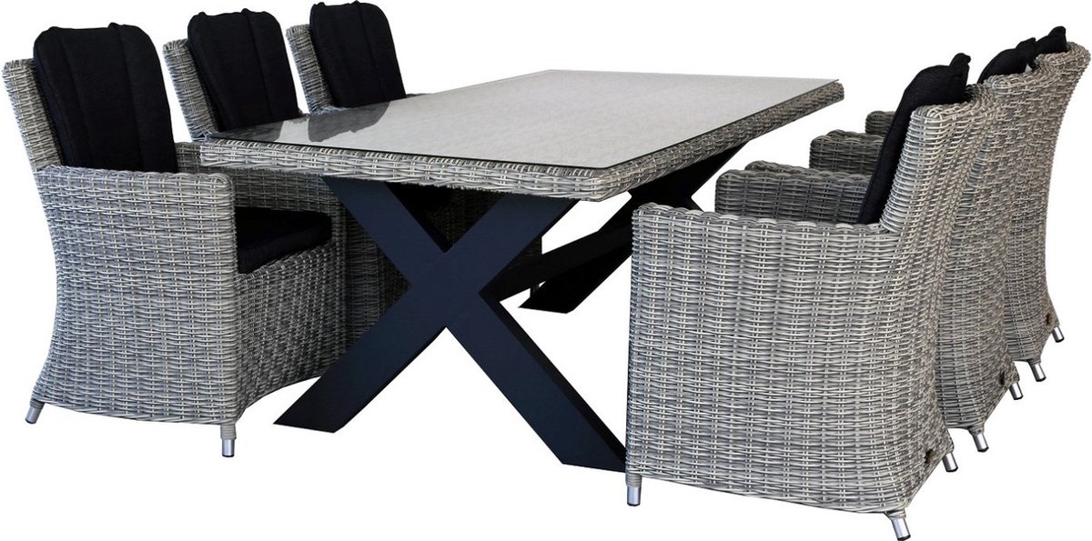 Diningset San Vito Lazio Grey - Oosterik Home