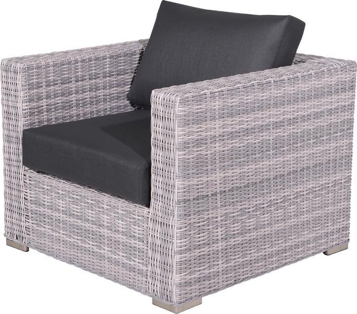 Tennessee lounge fauteuil cloudy Grijs - Garden Impressions